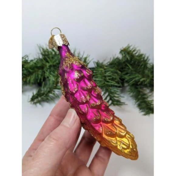 Glistening Pinecone Old World Christmas Ornament - Picture 1 of 4